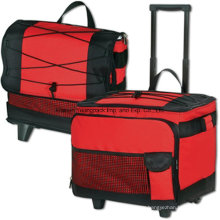 Custom Collapsible 54-Can Insulated Rolling Cooler for Beach